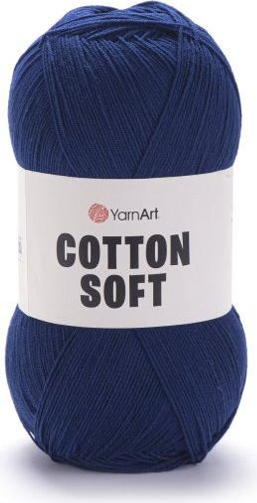 YarnArt Baumwolle Soft 54 Marineblau – Weiches Baumwollgarn Produktbild 