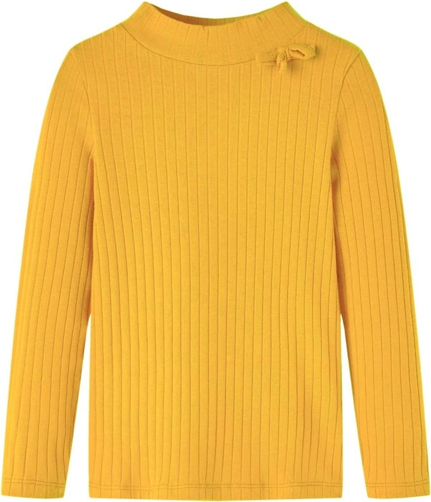 Kinder-Langarmshirt Rippstrick Dunkelocker 92