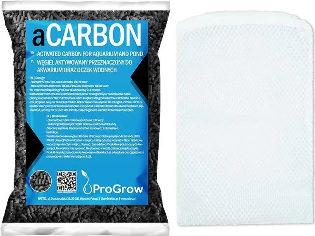 Progrow Acarbon 1Kg - Filtrazione Chimica Avanzata per Acquari Reef e Dolce