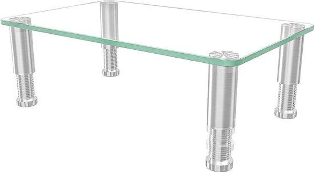 Multimedia Monitor Verstelbare Glas Riser für Flat Screen LCD LED TV Laptop Notebook Xbox One HD01T-002P Monitor Höhenverstellbar