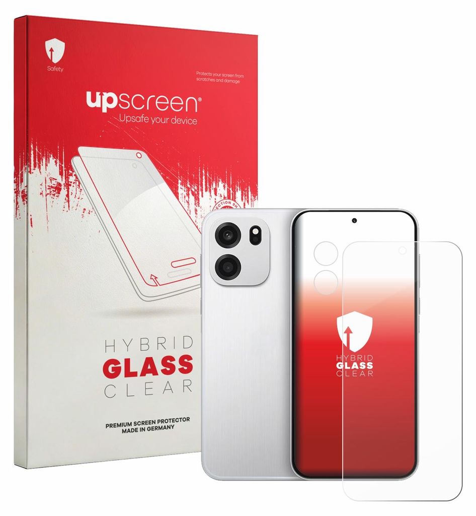 upscreen Schutzglas für OnePlus Turbo 6V (Display+Kamera) Schutzfolie Panzer Folie Glas Display Schutz klar