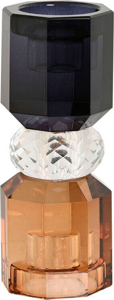 ESPRIT Home Kerzenständer Bernstein Kristall 5,5 X 5,5 X 14,7 cm