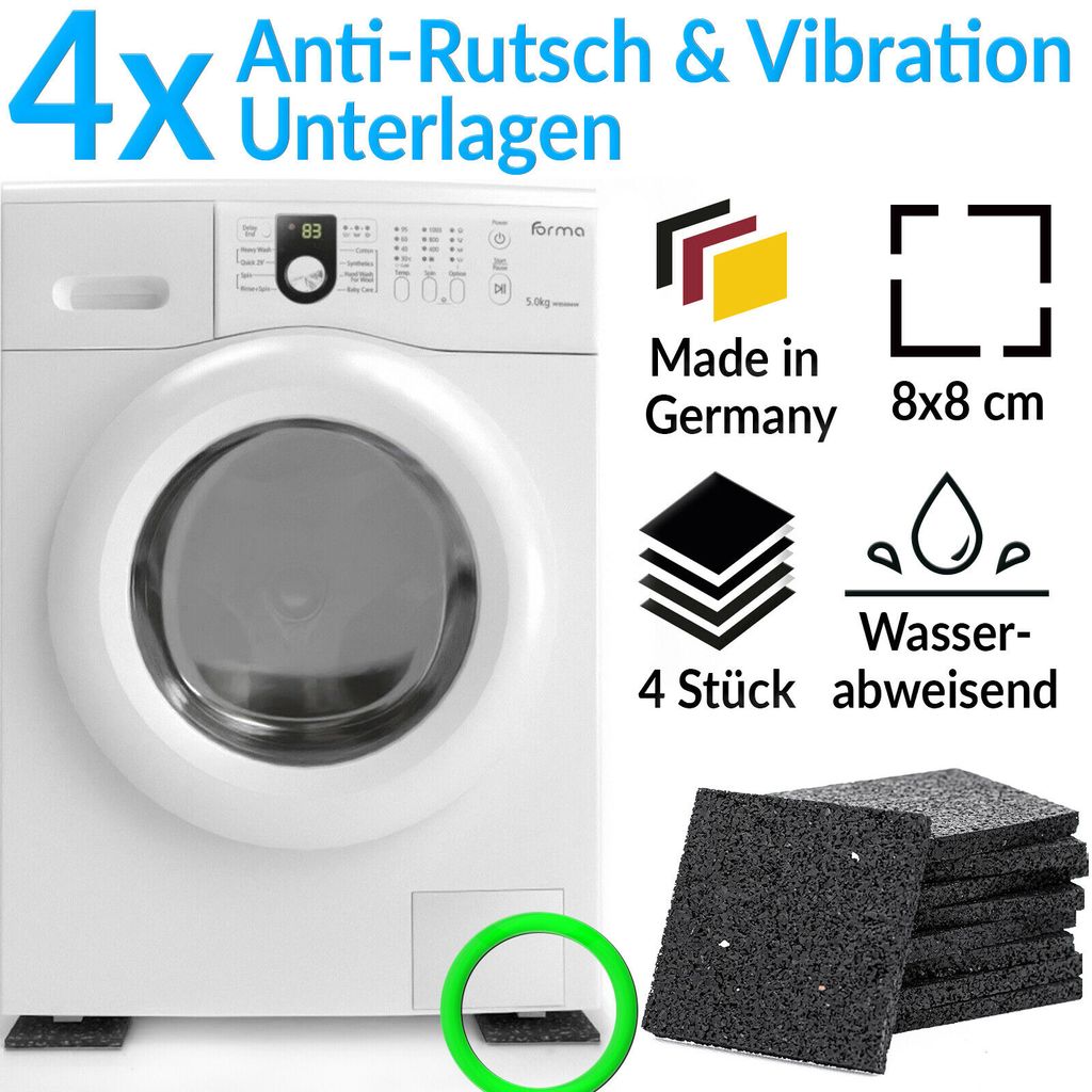 Antivibrationsmatte Waschmaschine 60x60x1cm