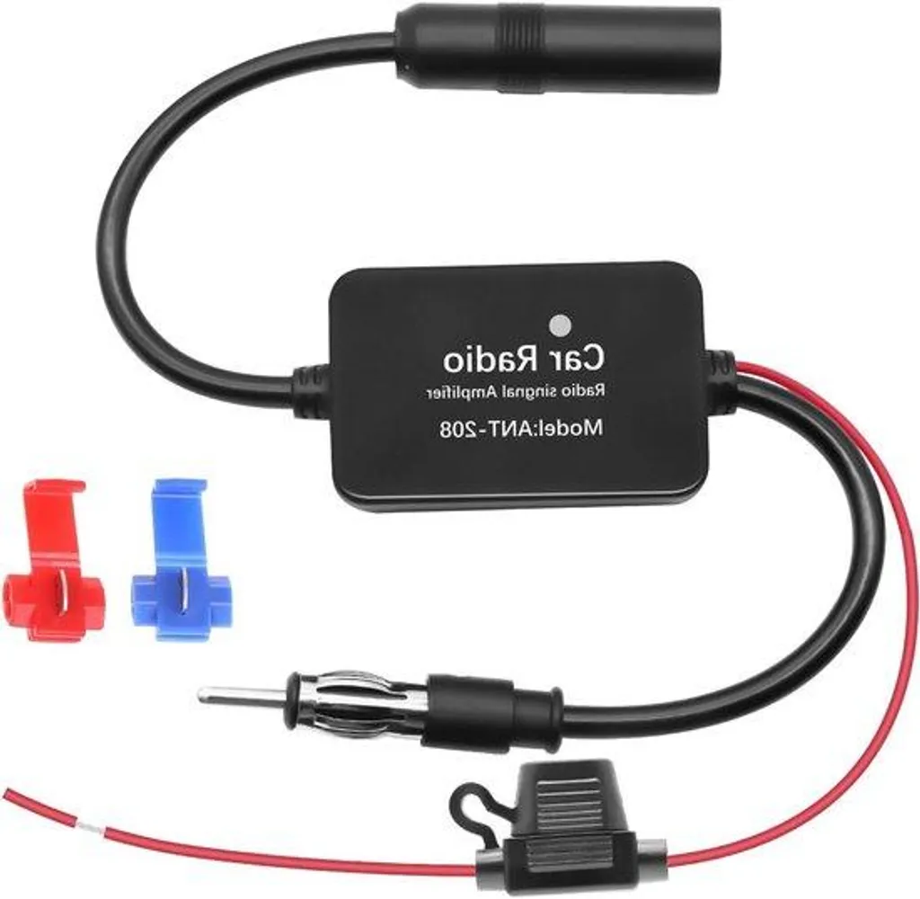 Plus de Parasites Radio : Amplificateur Antenne Voiture 12V 25dB avec Clip