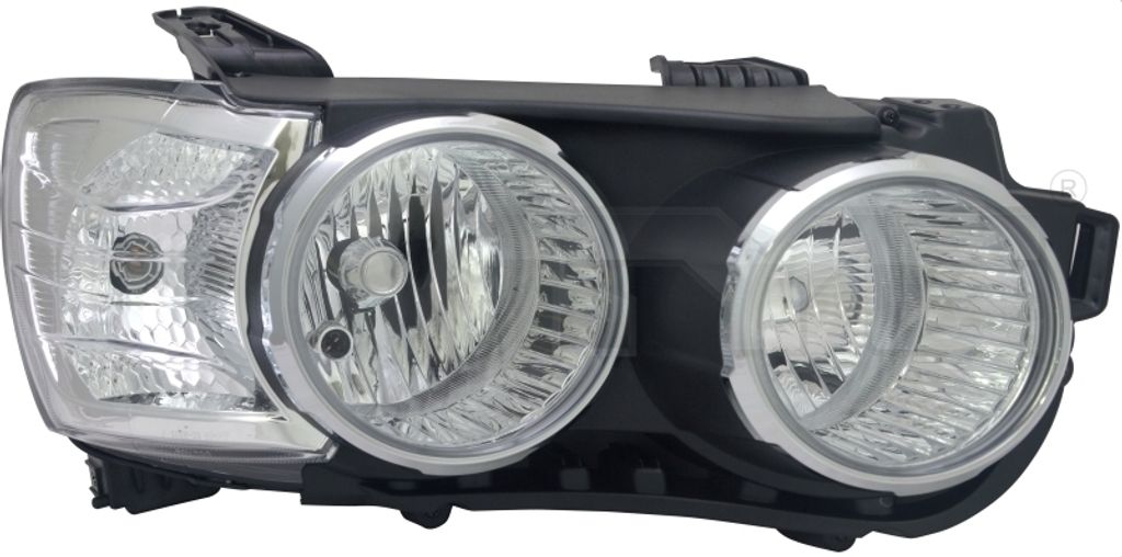 Scheinwerfer rechts für Chevrolet Aveo T300 ab 11- H1 H7 Schwarz Chrom LWR