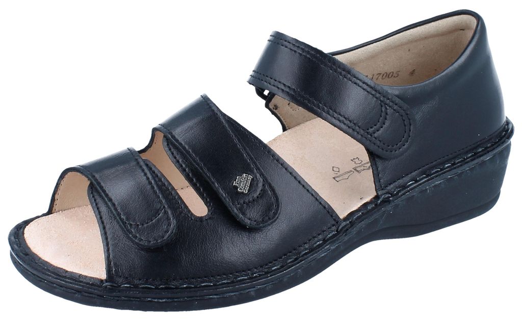 FINN COMFORT Usedom Damen Sandale schwarz Glattleder - Produktbild 