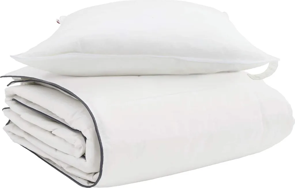 Piumino vidaXL Invernale + Cuscino 2 pz - Imbottitura Piuma