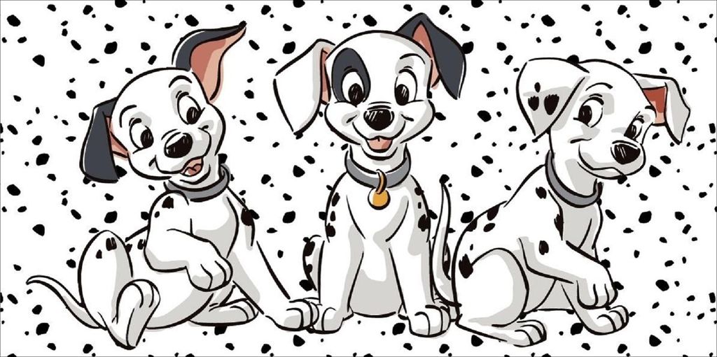 Disney 101 Dalmatiner Lucky Duschtuch Strandtuch Badetuch  Produktbild 