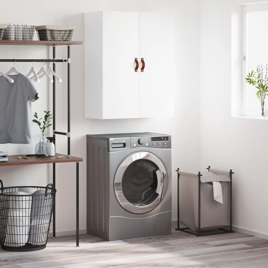 Armadio a Muro Bianco 69,5x34x90 cm | Mobile Pensile The Living Store