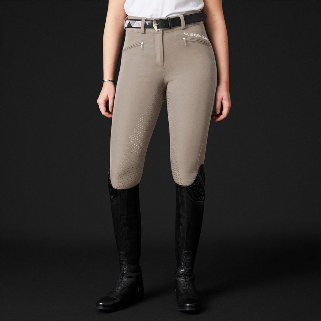 Mountain Horse Reithose Damen Full-Grip Diana Damenreithose Vollbesatz Taupe 38