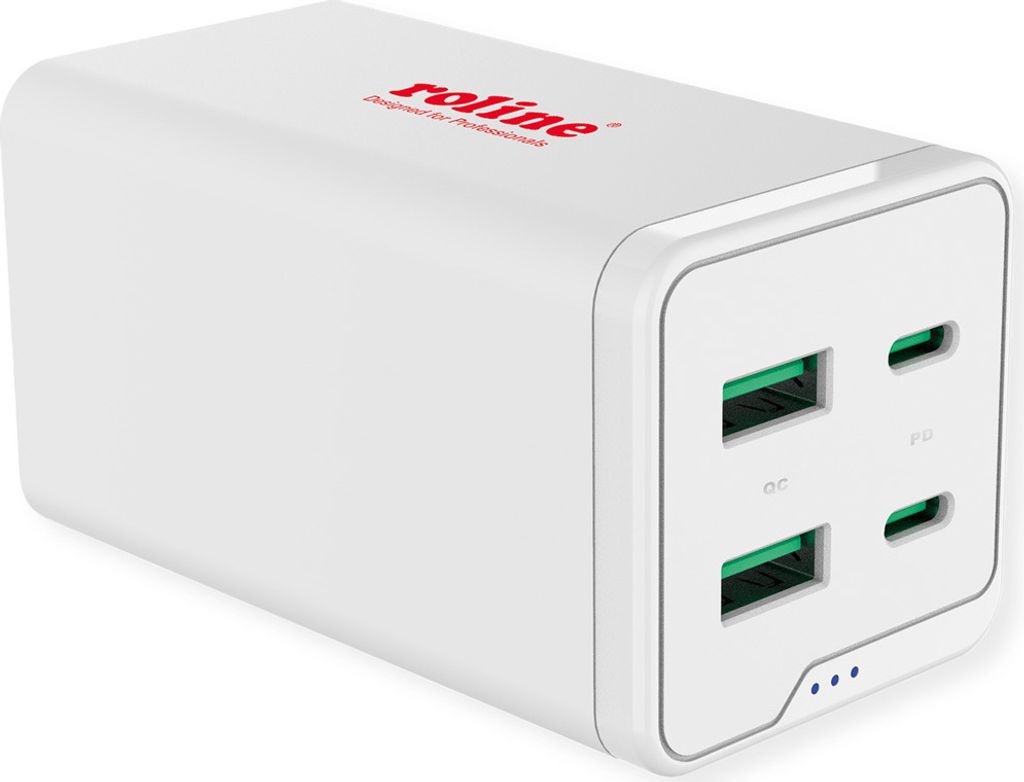 ROLINE USB Charger, 4 Port (2x USB-C, 2x USB-A QC3.0), max. 120W