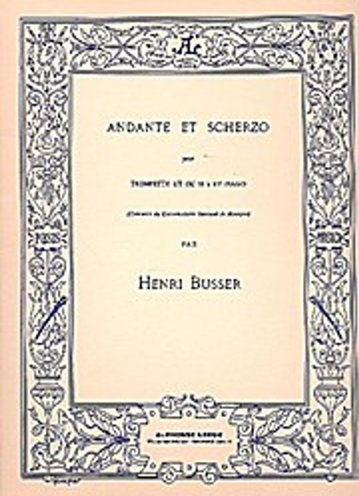 Andante et Scherzo op.44 : pourtrompette en ut ou sib et piano