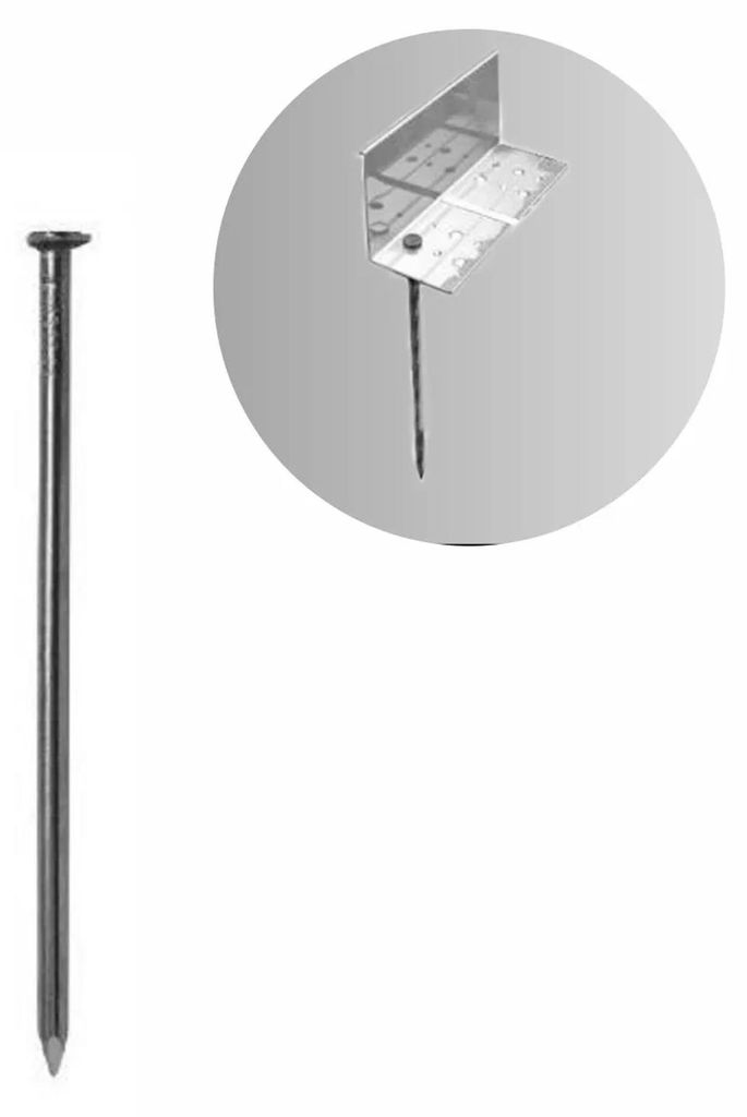 Ancoraggio a terra in acciaio 250mm x 7mm | Picchetto | Immagine del prodotto 