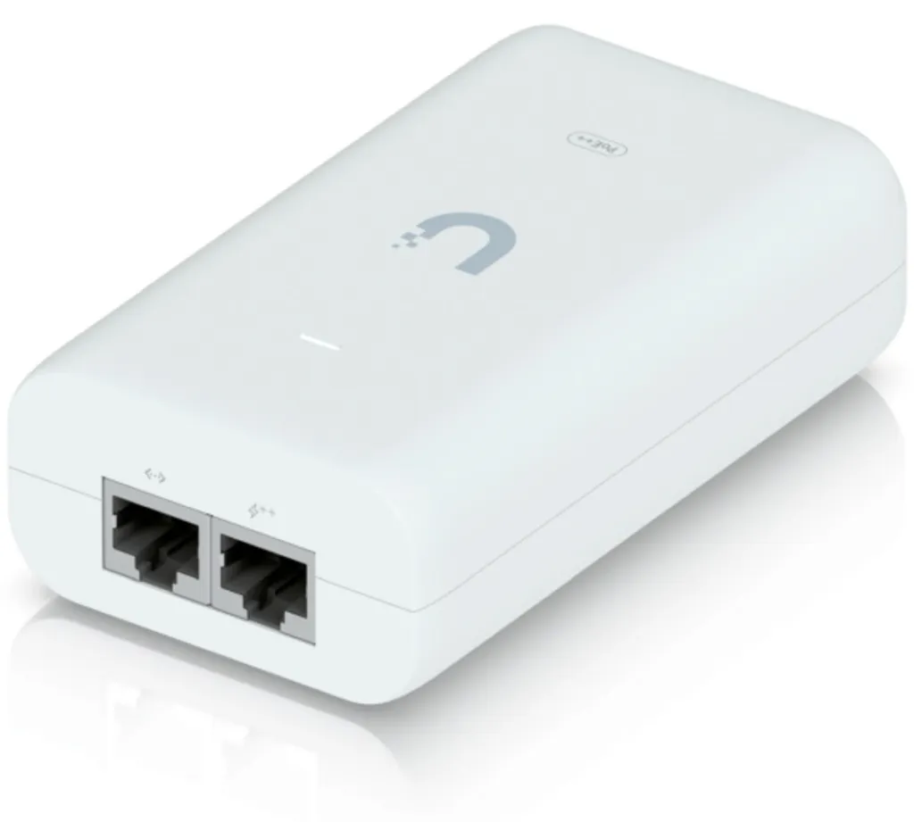 Injecteur PoE++ 60W Ubiquiti U-PoE++ Adaptateur Secteur Gigabit Ethernet