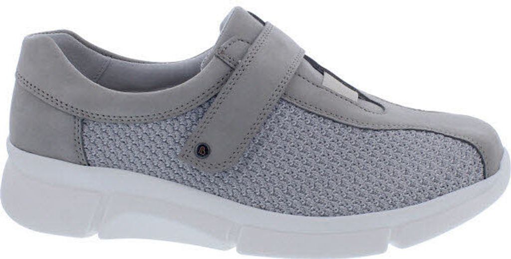 Berkemann Albertina Halbschuh, taupe, Nubuk/Strick, Klettverschluss, Wechselfussbett 05133-097 37 1/2