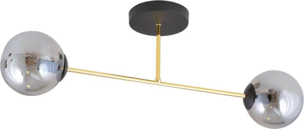 Plafonnier Métal Graphite 2 Lumières 1269/2 - Éclairage Orientable E14