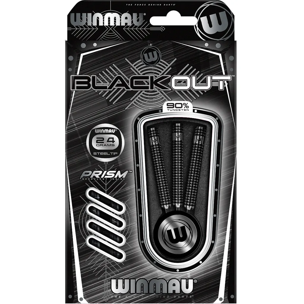 Fléchettes Winmau Blackout 24g : Évitez les rebonds et stabilisez vos lancers