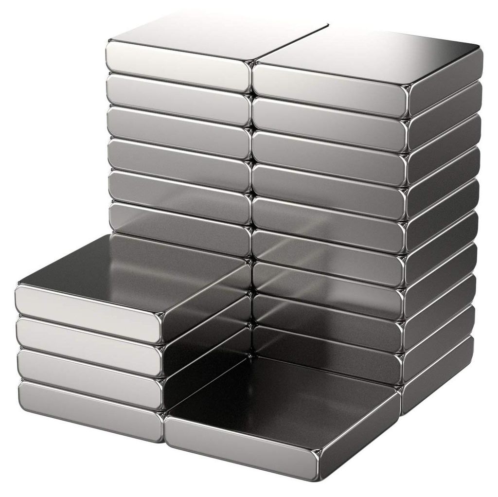 Starke Neodymium Magnete 5x5x1mm silber extra stark rechteckig