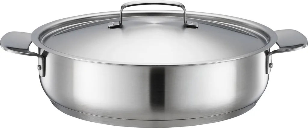 Fiskars All Steel Sauteuse 28 cm avec couvercle en acier inoxydable