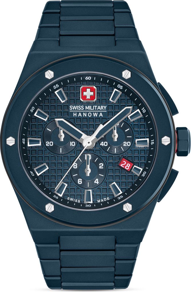 SWISS MILITARY HANOWA Herrenuhr Quarzuhr blau onesize Produktbild 