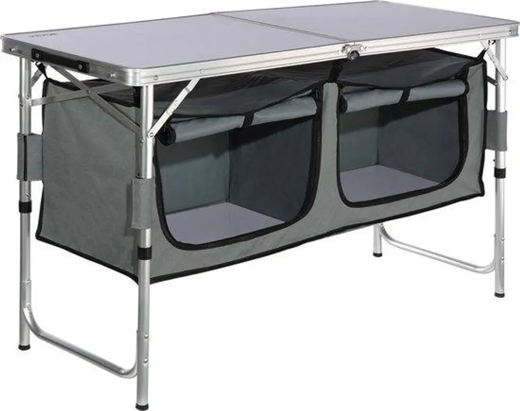 Table d'appoint pliante avec tiroirs de rangement, modèle buffet 120cm