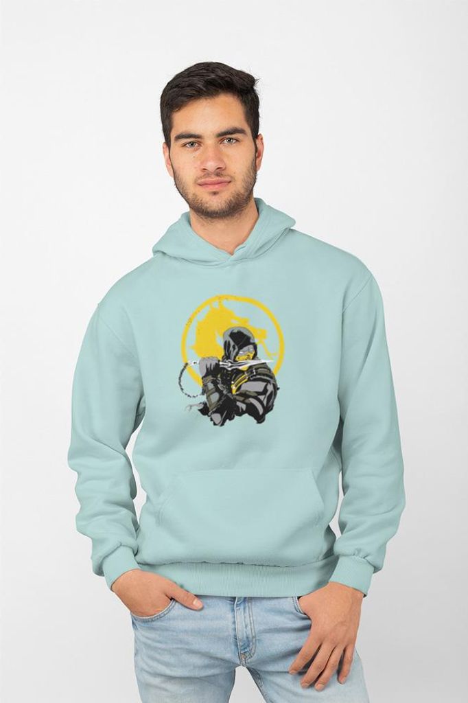 D&B Uni Hoodie MO00036 Mortal Combat MintGrün-Größe 2XL