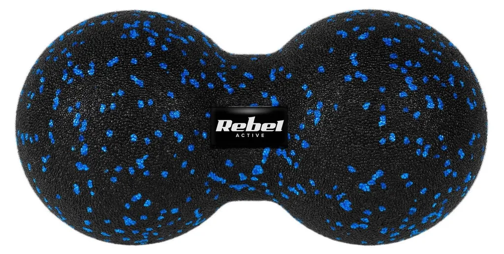 Balle Duoball REBEL en EPP haute densité 12 cm de diamètre noir et bleu