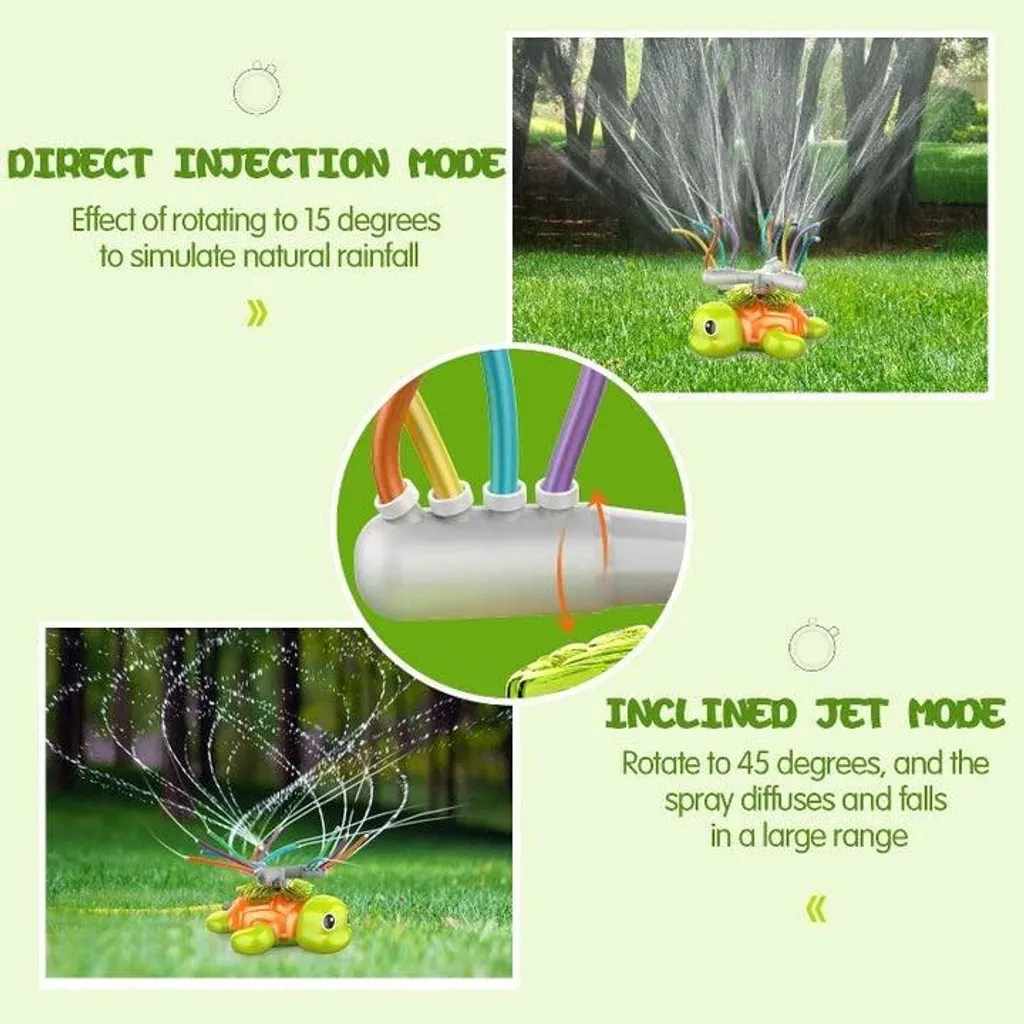 Arroseur de jardin rotatif automatique avec buse réglable multi-usage - 10