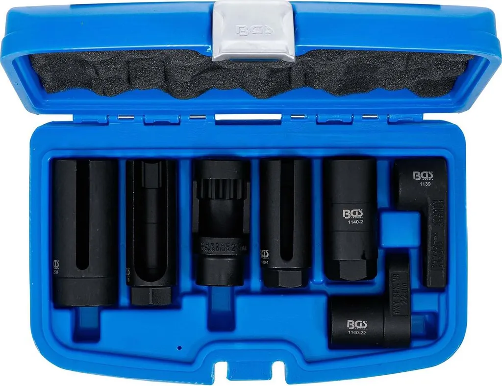 Jeu de douilles pour sonde lambda BGS 1140 - Kit extracteur 7 outils - 9