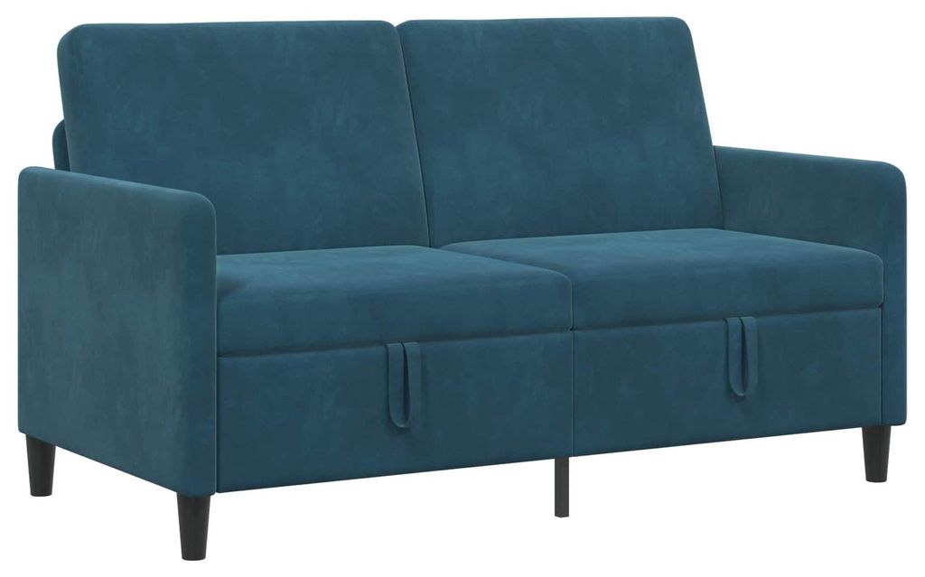 vidaXL Sofa mit Stauraum Blau 152 x 78 x 87 cm Polyester Produktbild 