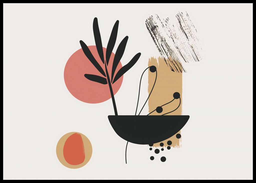 Plakat 84x59,5cm Kreative Striche