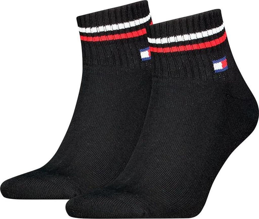 2 Paar Tommy Jeans Herren Quarter Iconic Socken Produktbild 