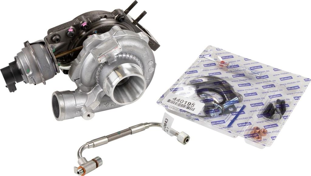 Turbolader Neuteil Kit bestehend aus Turbo Montagesatz Ölleitungs-Kit 504373677
