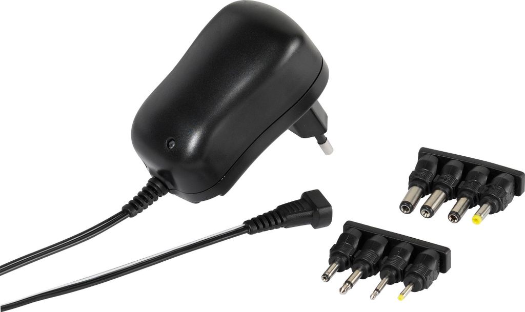 ViVanco Universelles Netzteil für elektronische Geräte, 3-12V, 2.000 Schwarz, Universal, Drinnen, 100 - 240 V, 12 W, 3 - 12 V, AC-an-DC