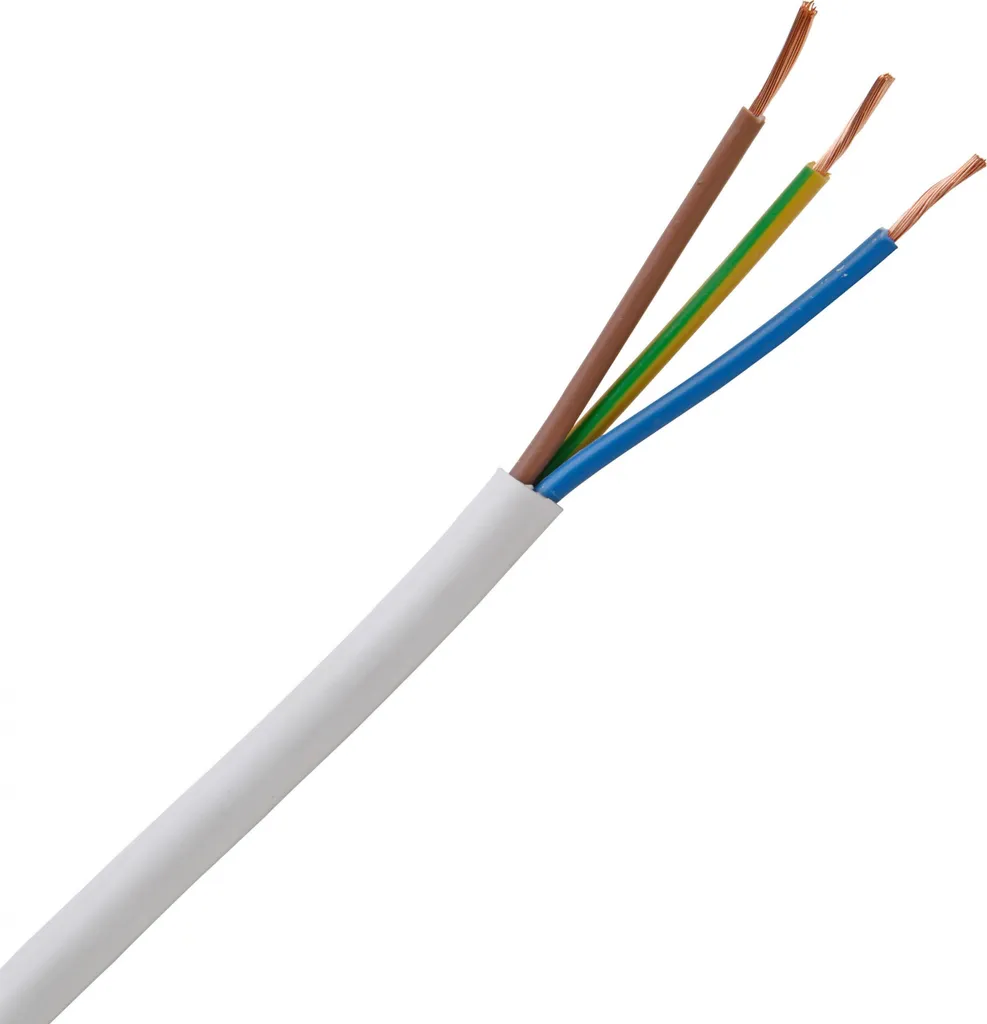 KOPP Cavo Flessibile H05VV5-F 25m: 3x1.5mm² Bianco Kopp 151825002
