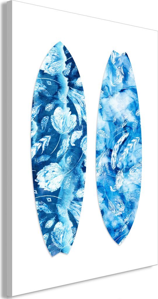 Vlies Leinwandbild - Water Fun (1 Part) Vertical 20x30 cm Blätter i-A-0211-b-a