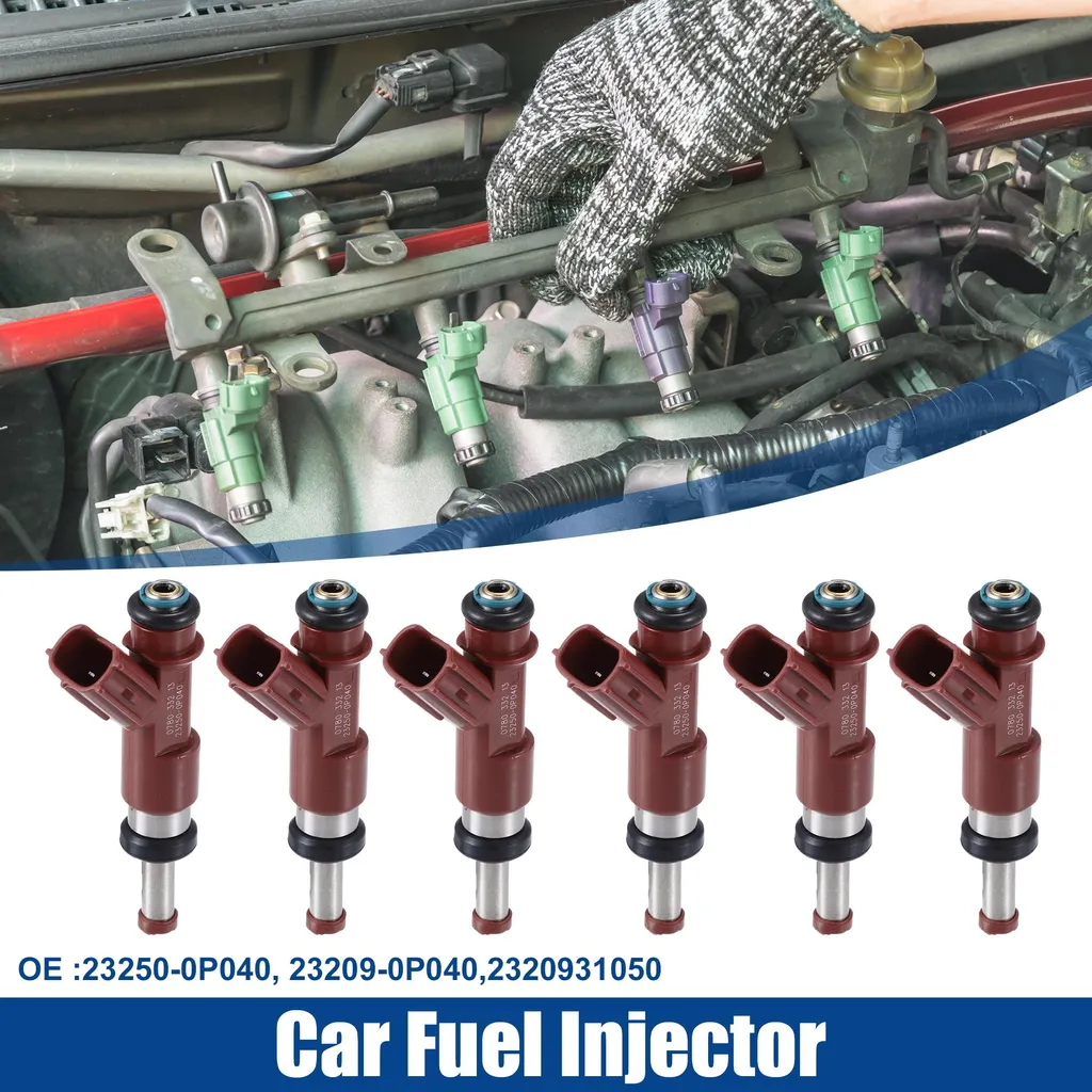 6 Injecteurs de Carburant Rouges pour Toyota Avalon 3.5L V6 Essence