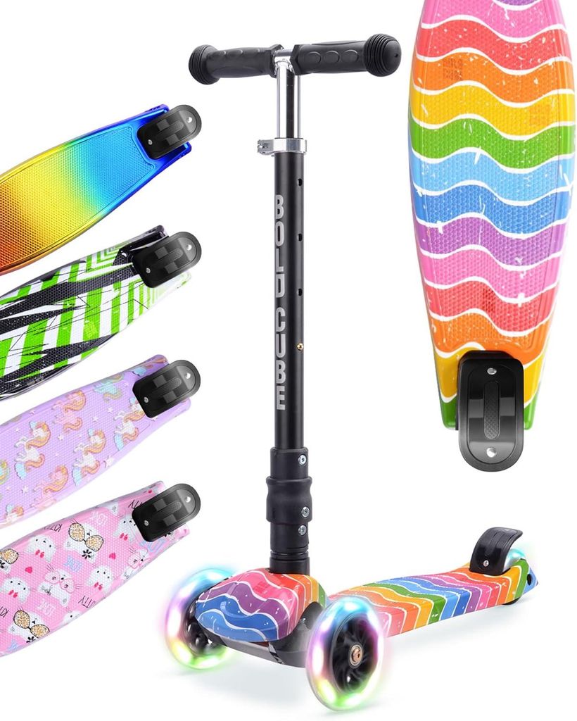 BOLDCUBE Großer 3-Rad-Scooter / Kinder Roller ab 5, 6 und 7 Produktbild 