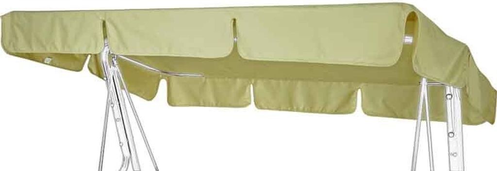 AMPO Gartenschaukeldach, wasserdichtes Dach, Schaukelplane, Schaukeldachabdeckung, Sonnenschutz 120x214 cm