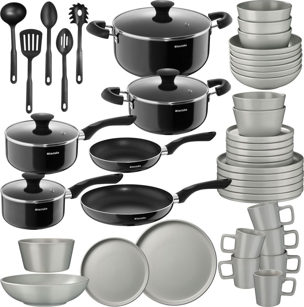 Set de cuisine pour 6 personnes avec vaisselle et Image du produit 