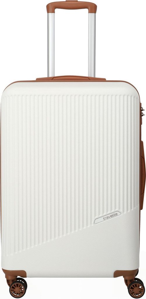 Travelite BALI Trolley M - Weiss/Cognac Produktbild 