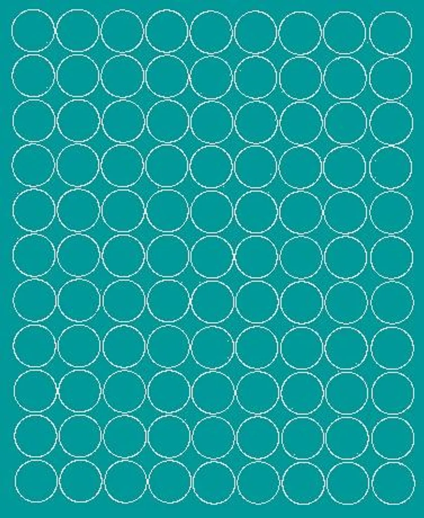 99 Bollini Adesivi Turchese Opaco 2cm - Ideali per Scrapbooking e Hobby - 1