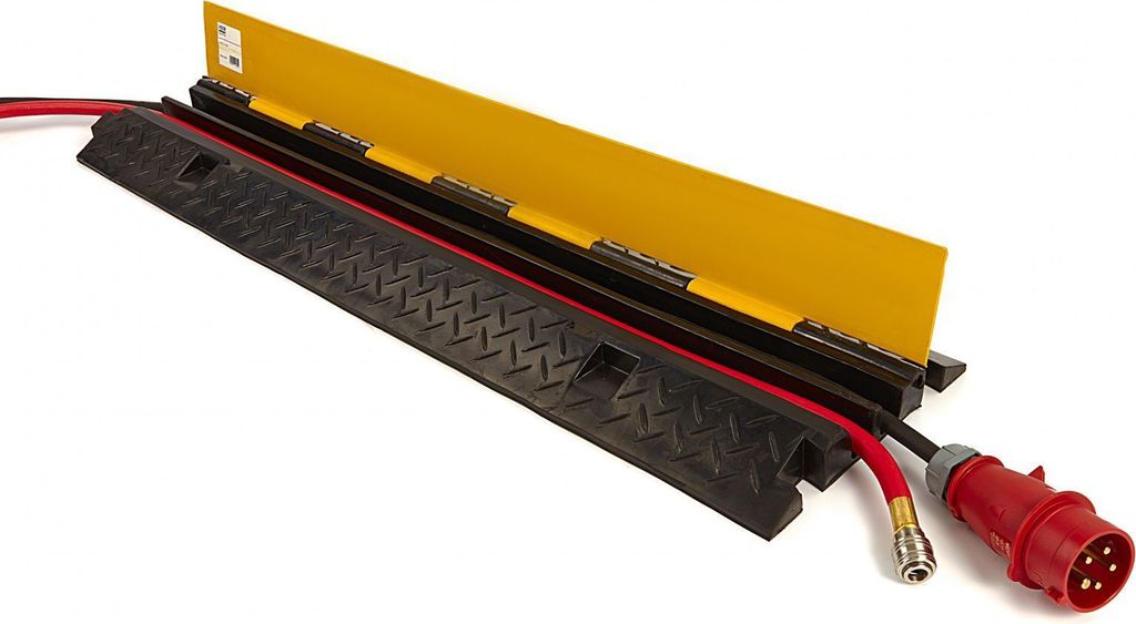 Kabelbrücke 1M 2 Kabelkanäle Schlauchbrücke Überfahrbrücke Produktbild 2