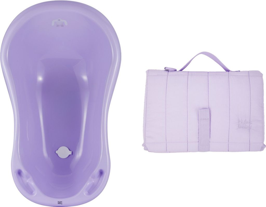Hylat Baby Babywanne Rheinland , BPA-frei – ideal für Neugeborene und Kinder bis 12 Monate, mit faltbarer Wickelunterlage