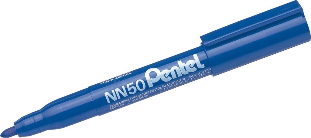 Pentel Green Label Permanent Marker, Blau