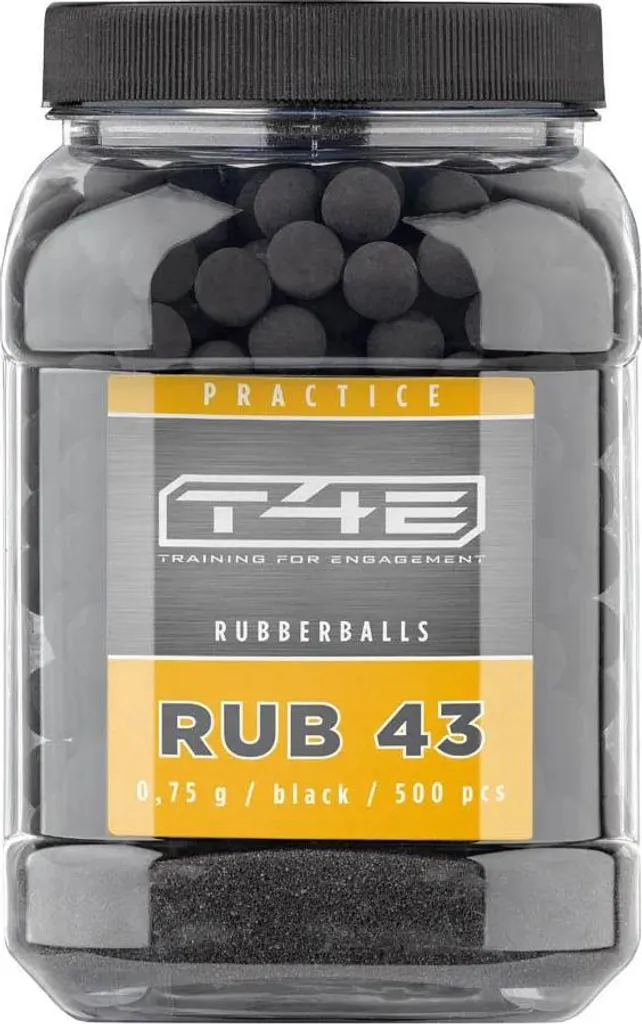Balles Caoutchouc T4E .43 pour Entraînement sans Enrayage 500 Billes - 2