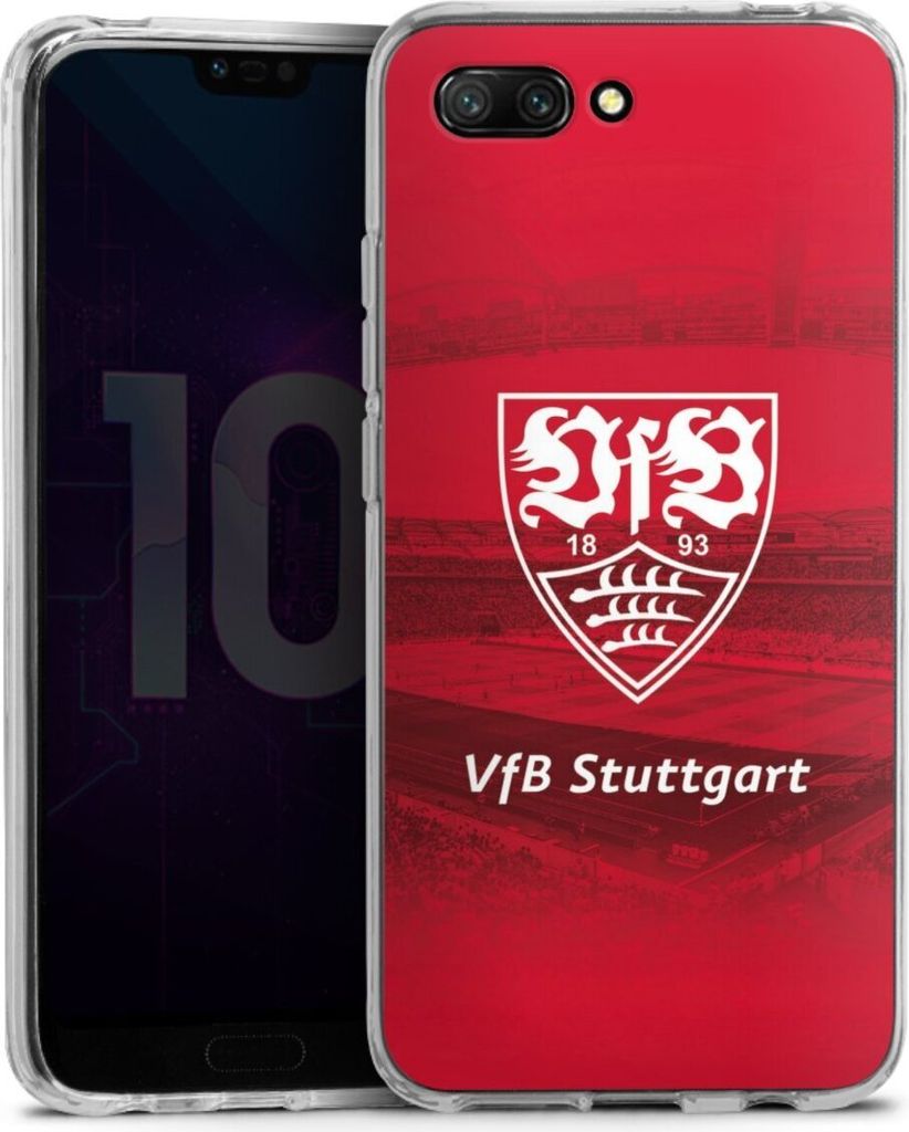 DeinDesign Handyhülle für Huawei Honor 10 Silikon Hülle Case Smartphone Schutzhülle Offizielles Lizenzprodukt Stadion VfB Stuttgart