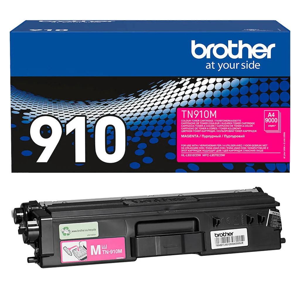 Cartouche Toner Magenta Brother TN910M Ultra Jumbo Haute Capacité