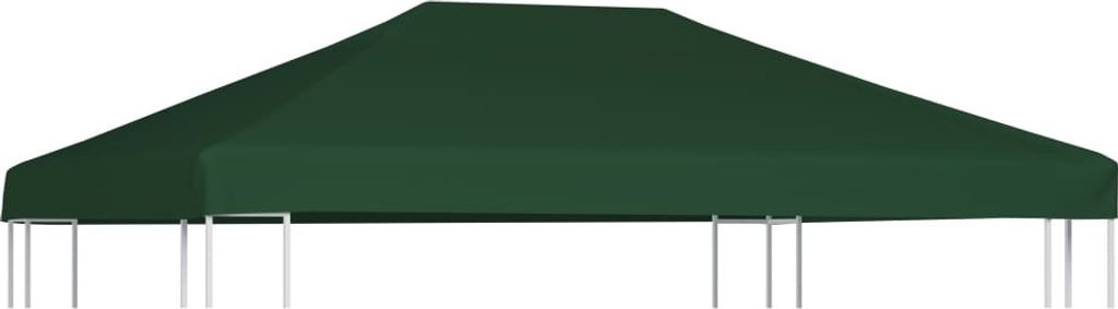 The Living Store Pavillondach 310 g/m² 4x3 m Grün