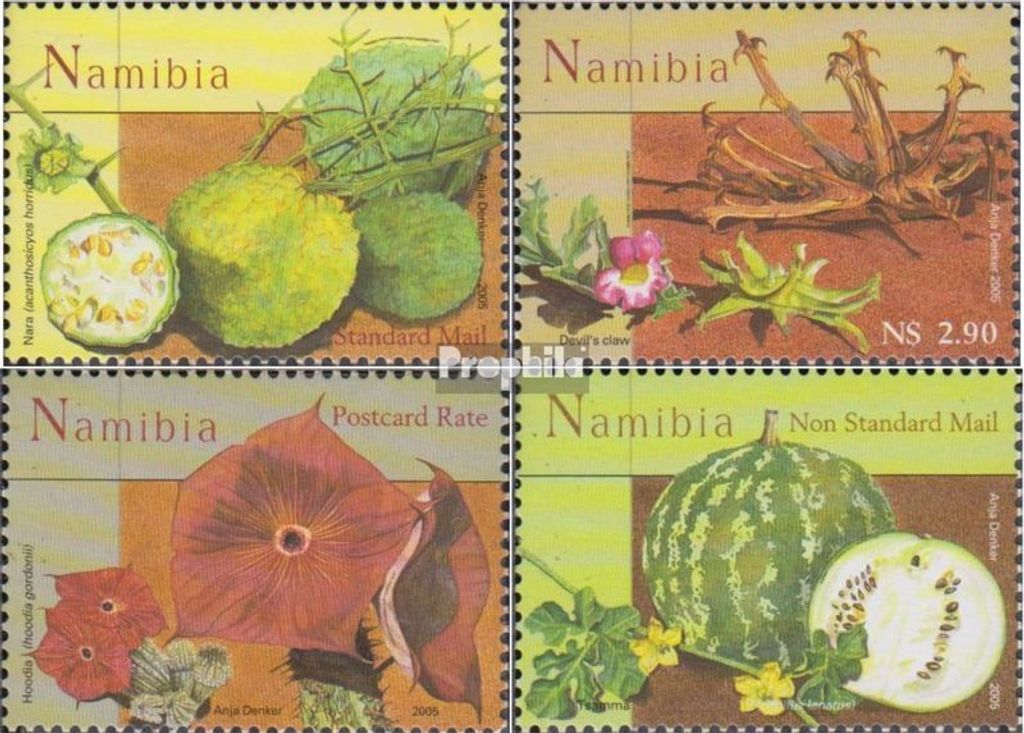 Briefmarken Namibia - Südwestafrika 2005 Mi 1162-1165 (kompl.Ausg.) postfrisch Wild- und Heilpflanzen